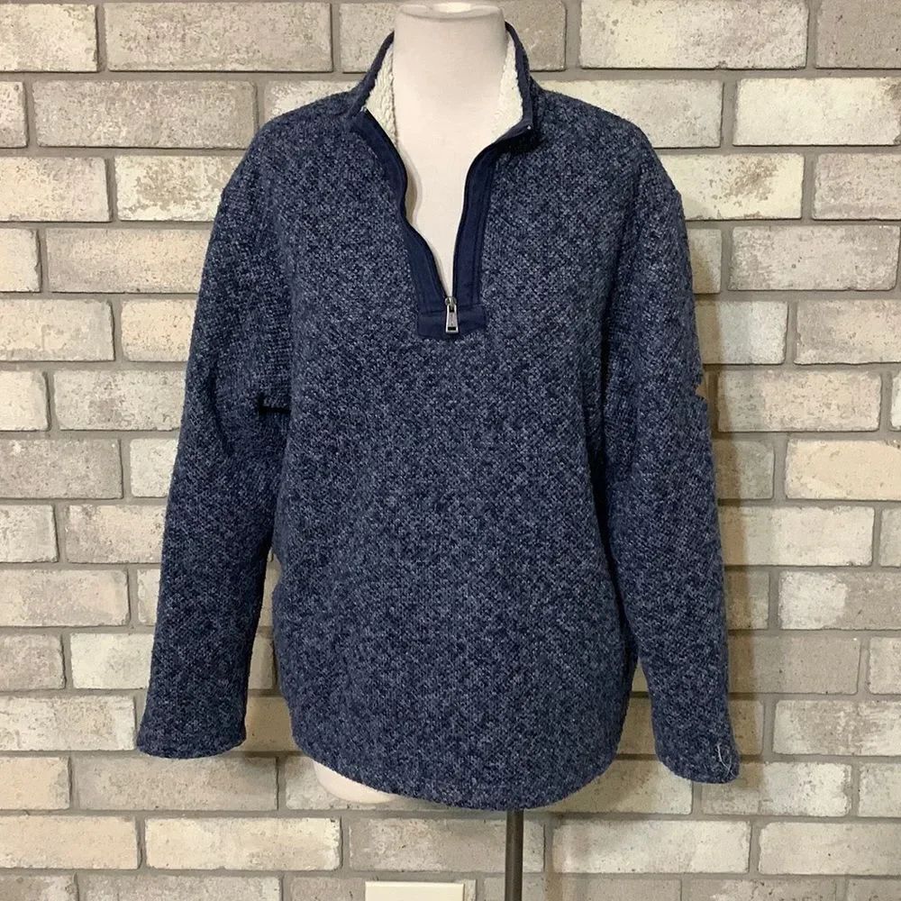Men orvis fleece sweater top medium